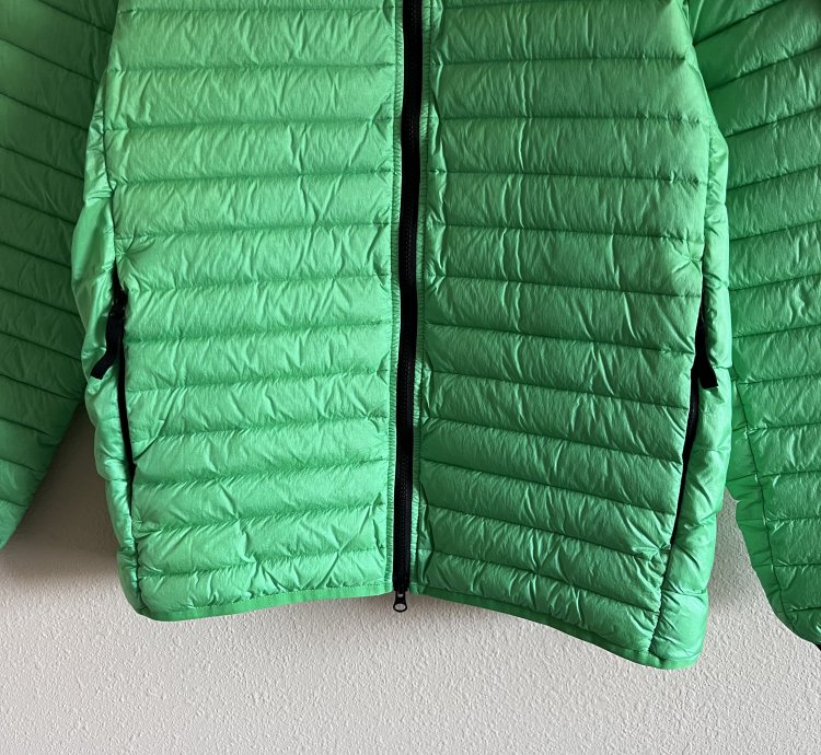 Stone Island 40324 Real Down Jacket In Light Green