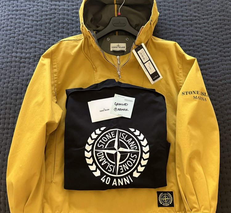 Stone Island 40th Anni Raso Gommato Cover Colorato Bio -
