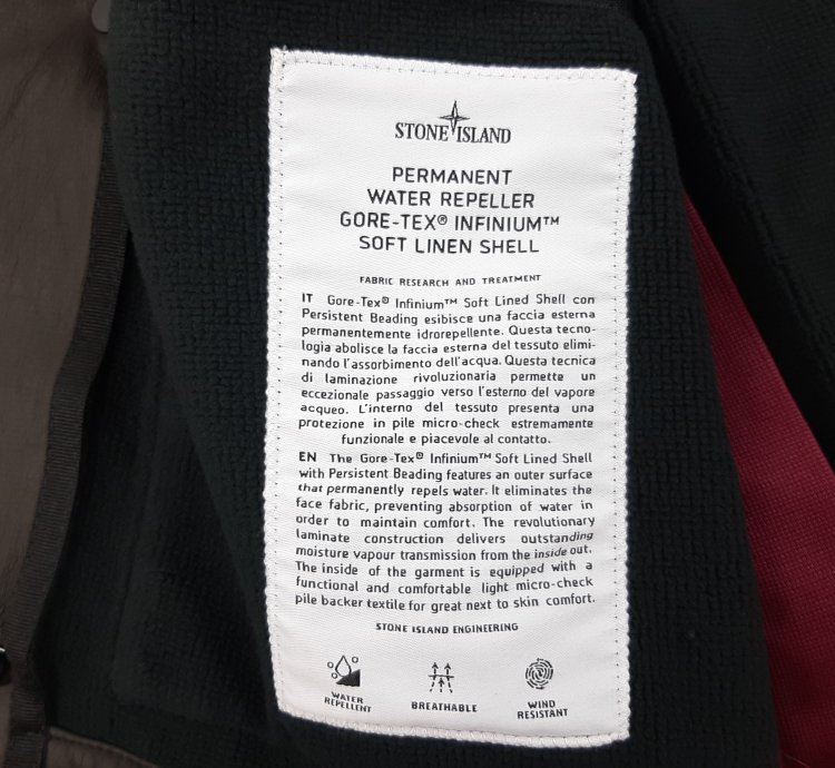 Stone Island 438y2 Gore-tex Infinium Jacket Men Size