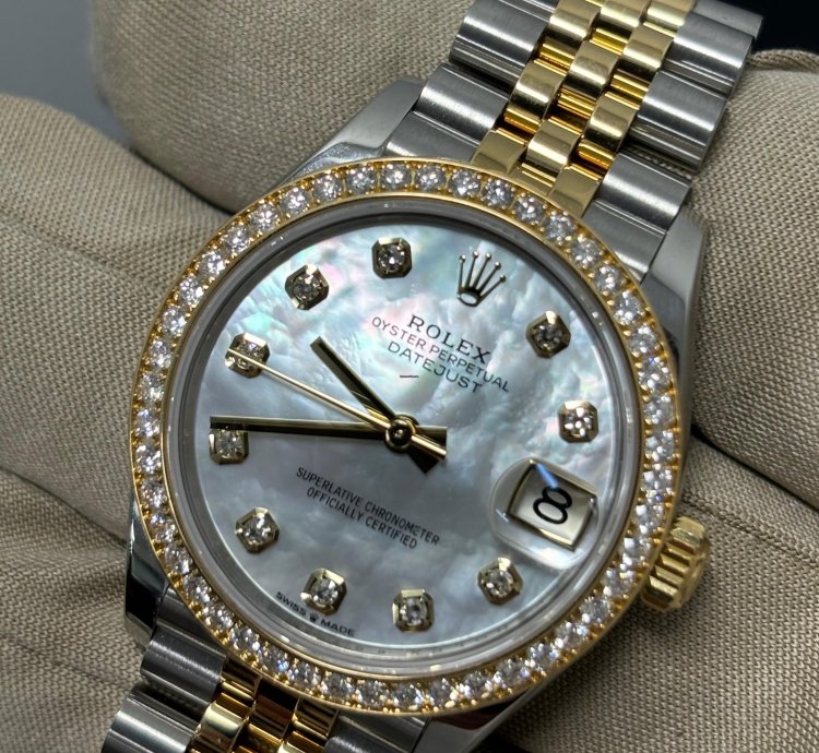 Rolex Datejust 31 2023 Rolex Datejust 31 Two-tone Diamond-set Mop Diamond-set Jubilee