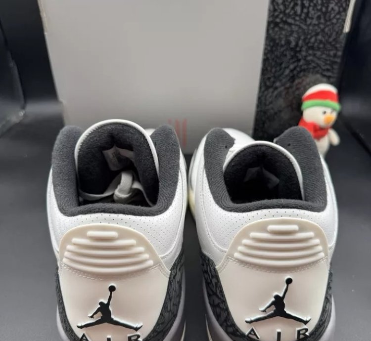 Nike Air Jordan 3 Retro Summit White Fire Red Mens Ct8532-106
