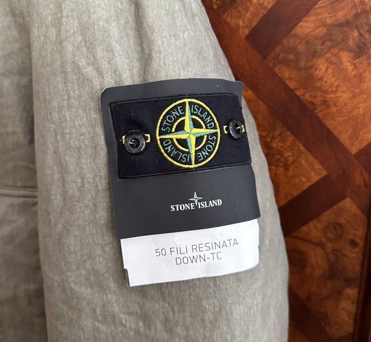 Stone Island 50 Fili Resinata Down-tc With Sheepskin Hood