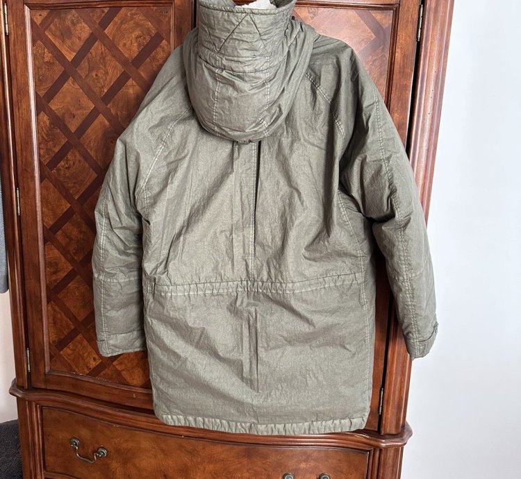 Stone Island 50 Fili Resinata Down-tc With Sheepskin Hood
