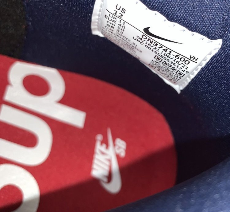 Nike Supreme Dunk High 12m