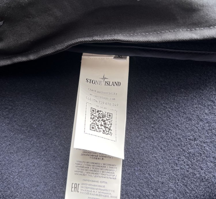 Stone Island 70753 Long Wool Coat In Navy