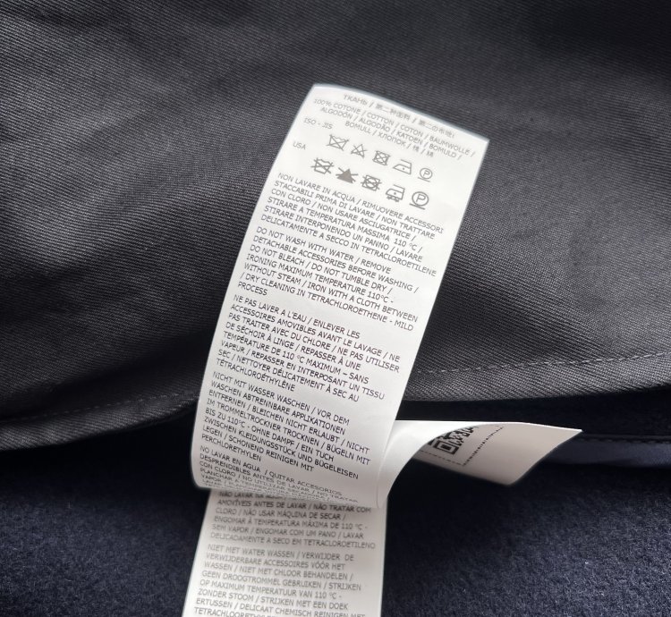Stone Island 70753 Long Wool Coat In Navy