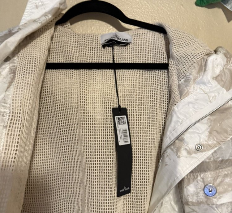 Stone Island 7100011 Uv-reactive Scan Camo On Nylon Ripstop