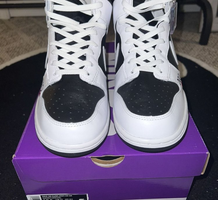 Nike Supreme Dunk High Sb By Any Means Black White