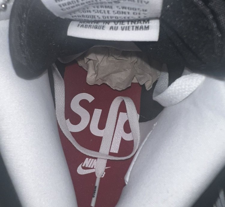 Nike Supreme Dunk High Sb By Any Means Black White