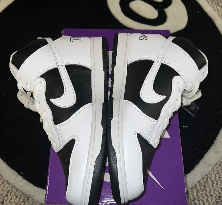 Nike Supreme Dunk High Sb By Any Means Black White
