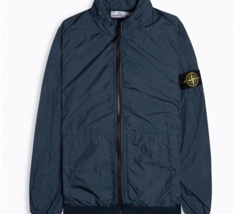 Stone Island 721543230 - Nwot Blue Light Jacket Crinkle Reps