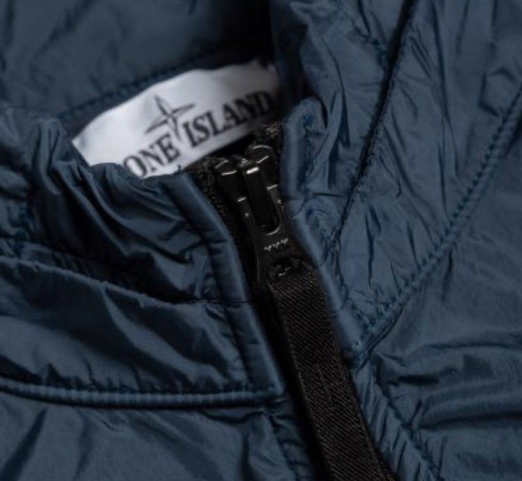 Stone Island 721543230 - Nwot Blue Light Jacket Crinkle Reps