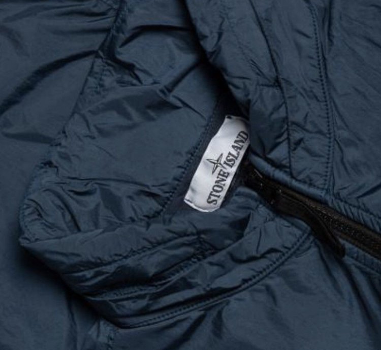Stone Island 721543230 - Nwot Blue Light Jacket Crinkle Reps