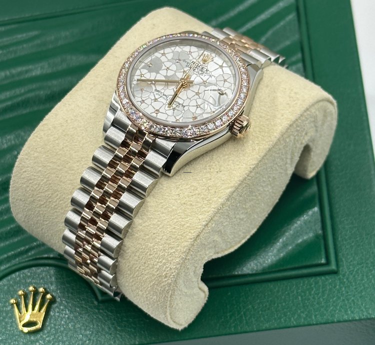Rolex Datejust 31 278381rbr Silver Flower Jubilee