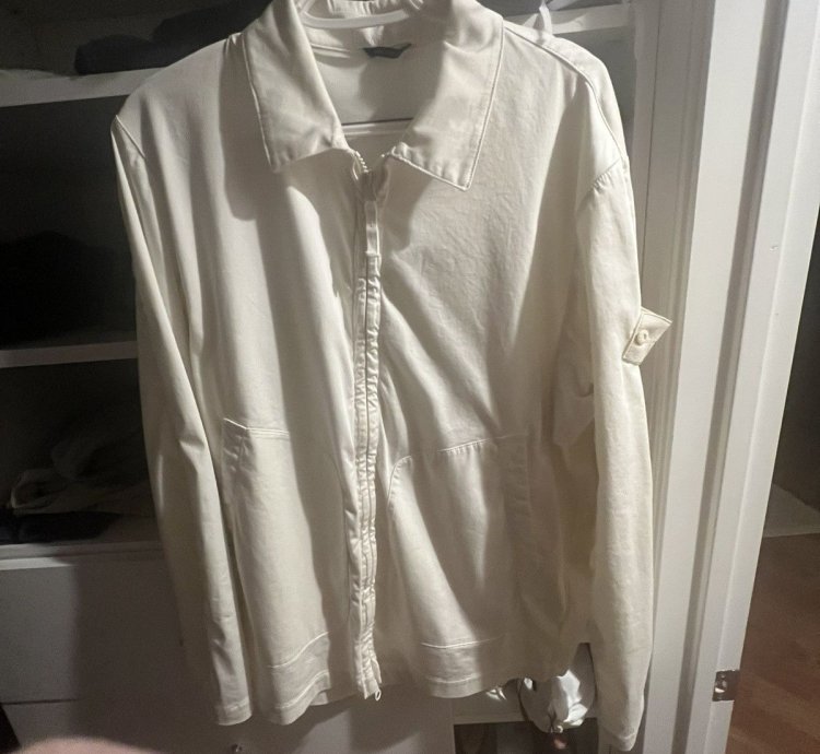 Stone Island All White Ghost Piece Shirt Jacket