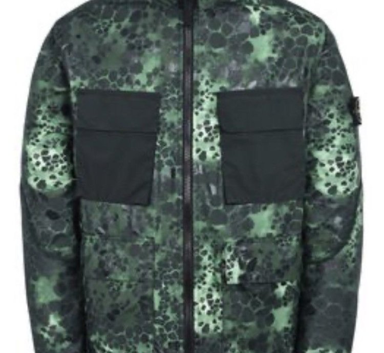 Stone Island Alligator Camo Light Cotton-nylon Tela Jacket