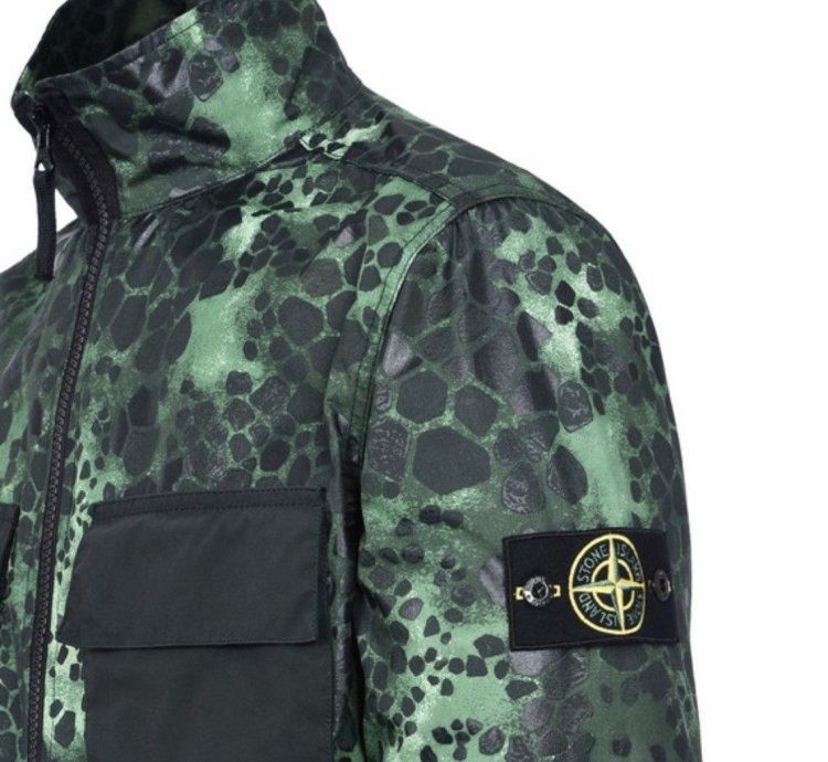 Stone Island Alligator Camo Light Cotton-nylon Tela Jacket