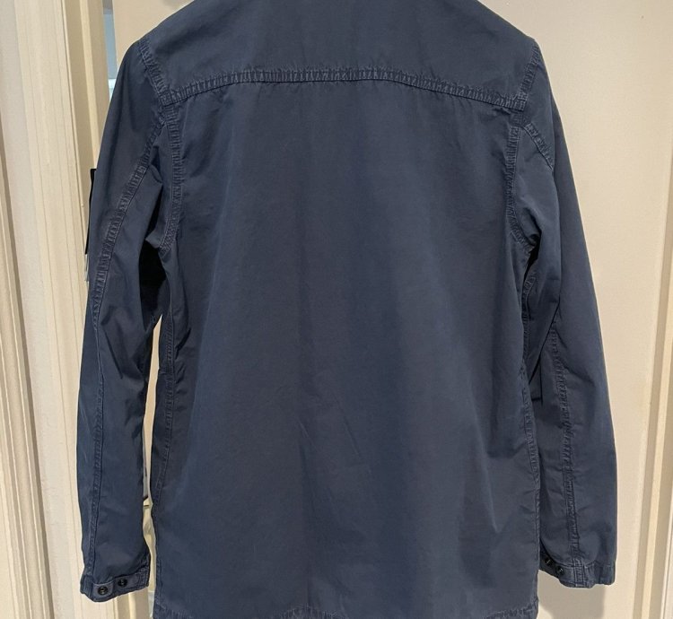 Stone Island Avio Blue Canvas Field Jacket