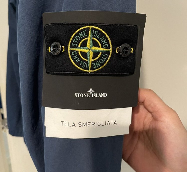 Stone Island Avio Blue Canvas Field Jacket