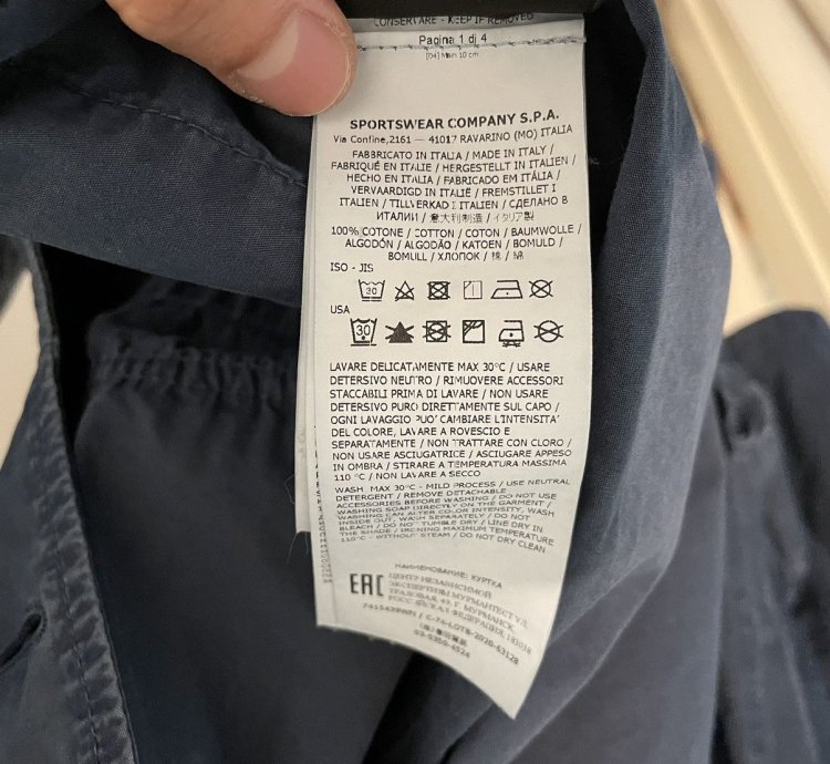 Stone Island Avio Blue Canvas Field Jacket