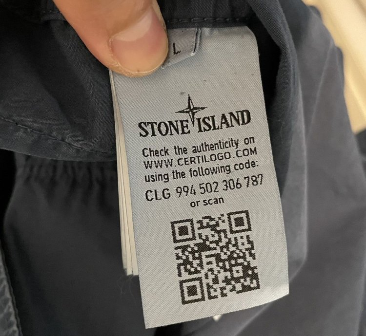 Stone Island Avio Blue Canvas Field Jacket