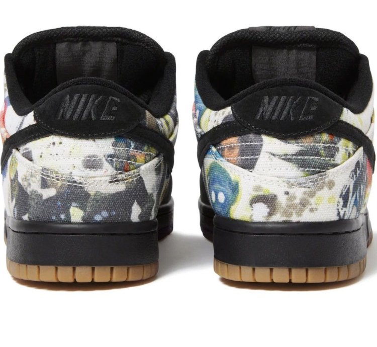 Nike Supreme Rammellzee Sb Dunk Low Black Size 9