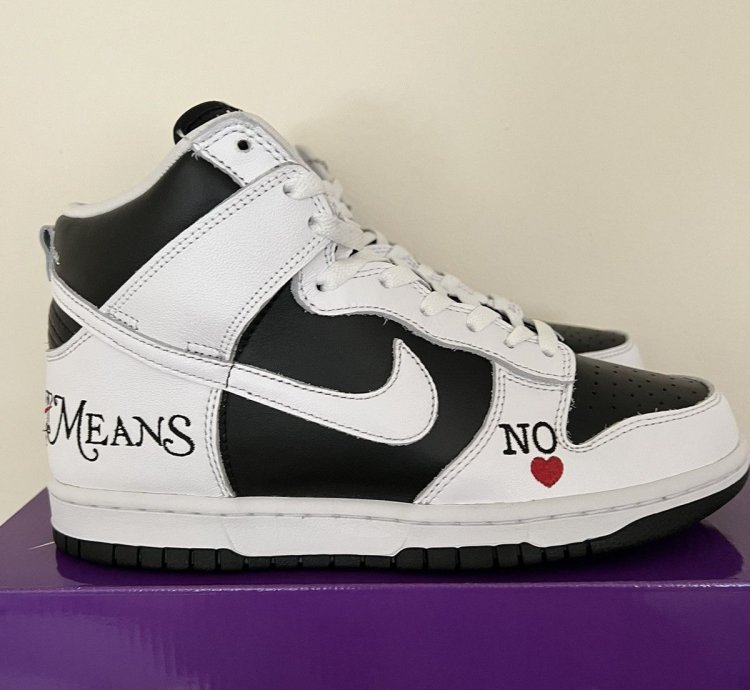 Nike Supreme Sb Dunk High By Any Means