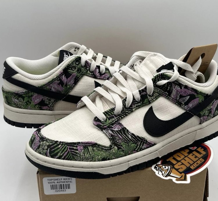 Ds New Nike Dunk Low Next Nature Floral Tapestry 2023