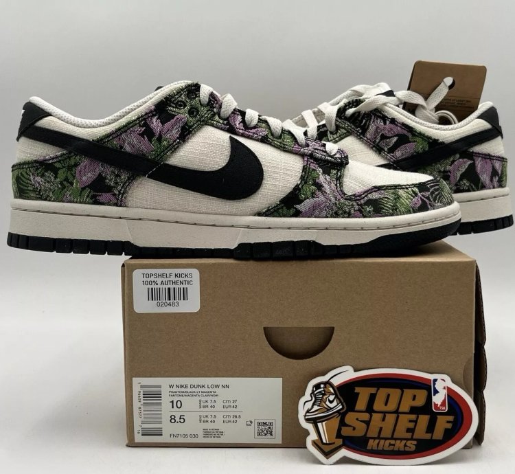 Ds New Nike Dunk Low Next Nature Floral Tapestry 2023