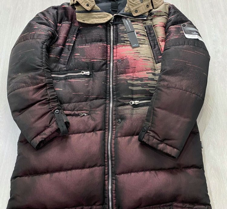 Stone Island Big Loom Jacquard Puffer Jacket Coat