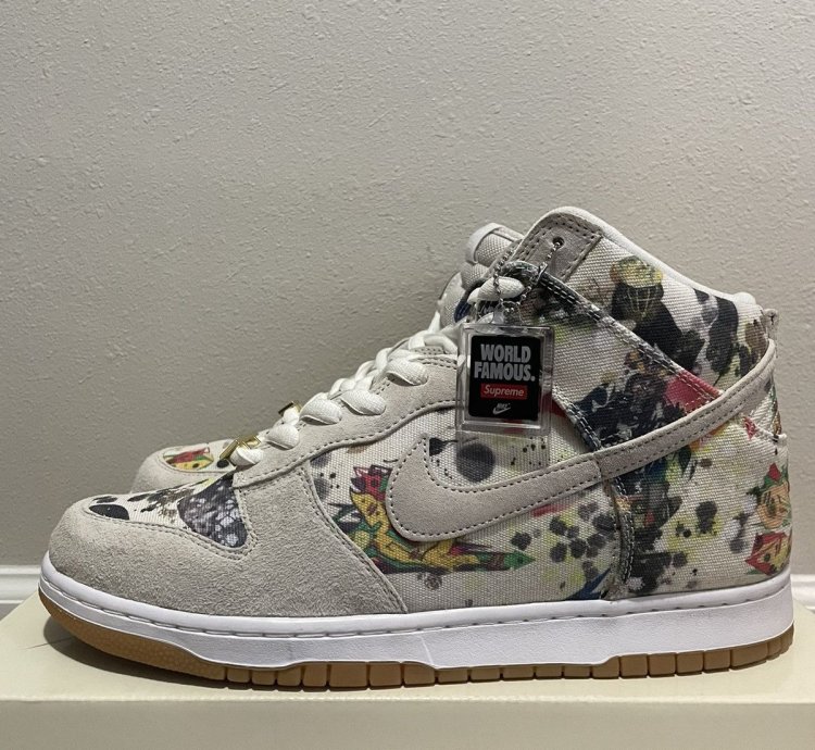 Nike Supreme Sb Dunk High Rammellzee