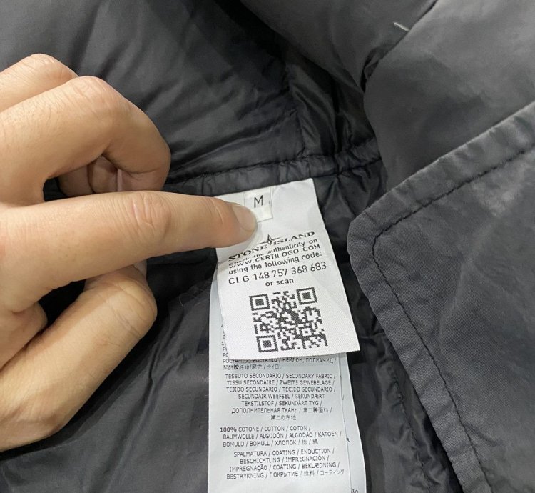 Stone Island Big Loom Jacquard Puffer Jacket Coat