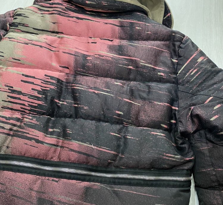 Stone Island Big Loom Jacquard Puffer Jacket Coat