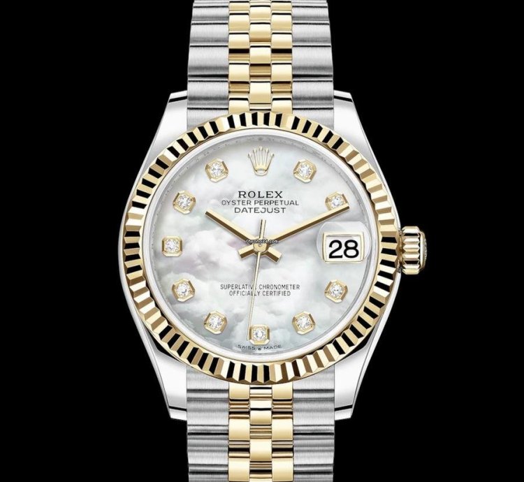 Rolex Datejust 31 31mm - Mother Of Pearl Dial - Yellow Gold Steel Jubilee Bracelet