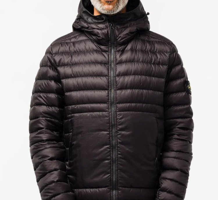 Stone Island Bio-baed Ripstop Hooded Down Jacket Size