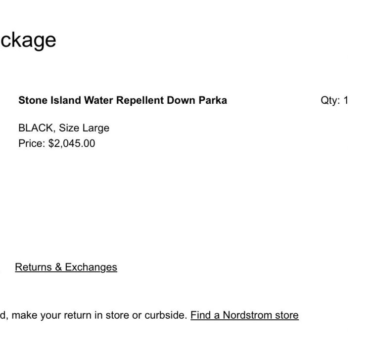 Stone Island Black Heavy Parka David Tc-down 2000