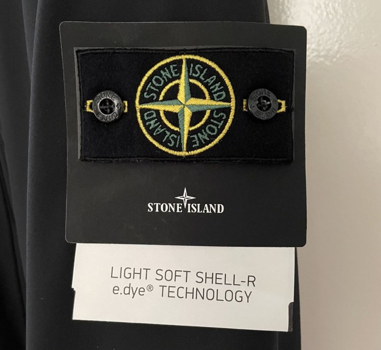 Stone Island Black Light Soft Shell- Hooded Jacket