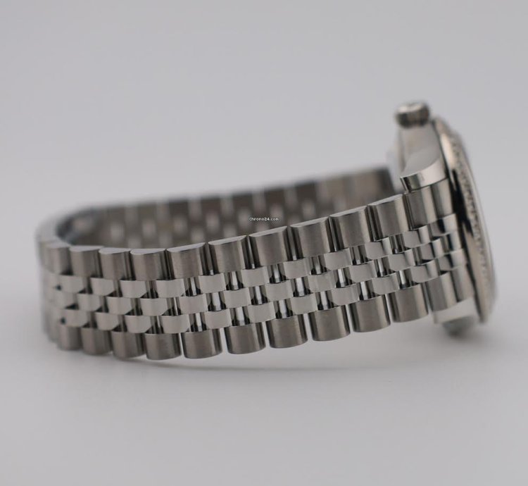 Rolex Datejust 31 31mm Diamond Bezel Stainless Steel Mop Diamond Dial Jubilee Bracelet