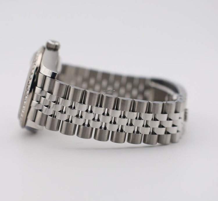 Rolex Datejust 31 31mm Diamond Bezel Stainless Steel Mop Diamond Dial Jubilee Bracelet