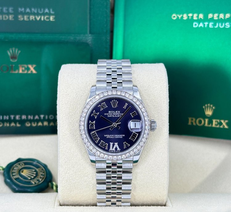 Rolex Datejust 31 31mm Purple Roman Jubilee 278384rbr-0030 Unworn 2024