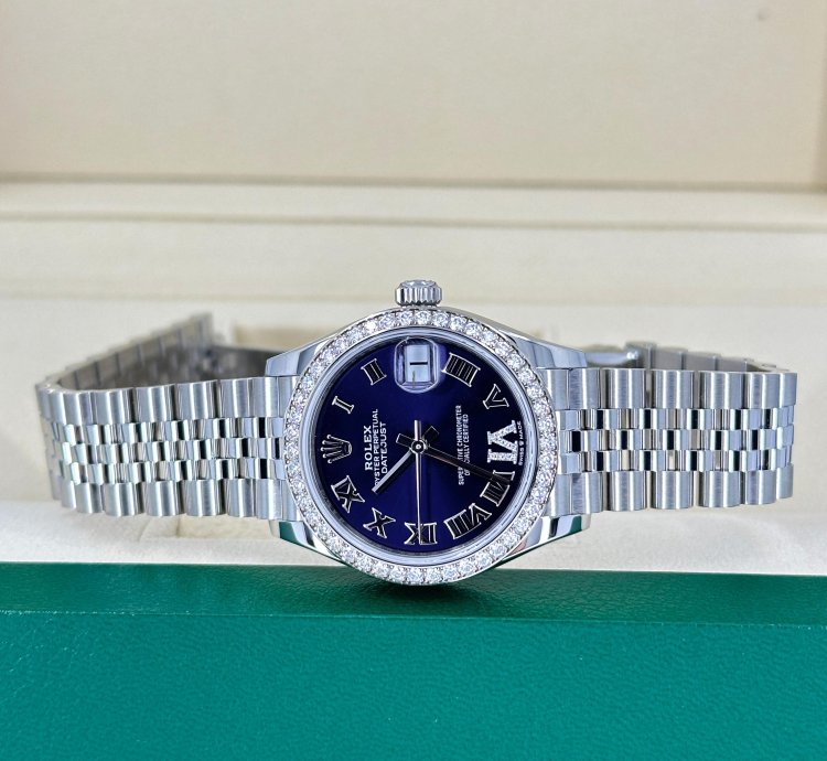 Rolex Datejust 31 31mm Purple Roman Jubilee 278384rbr-0030 Unworn 2024