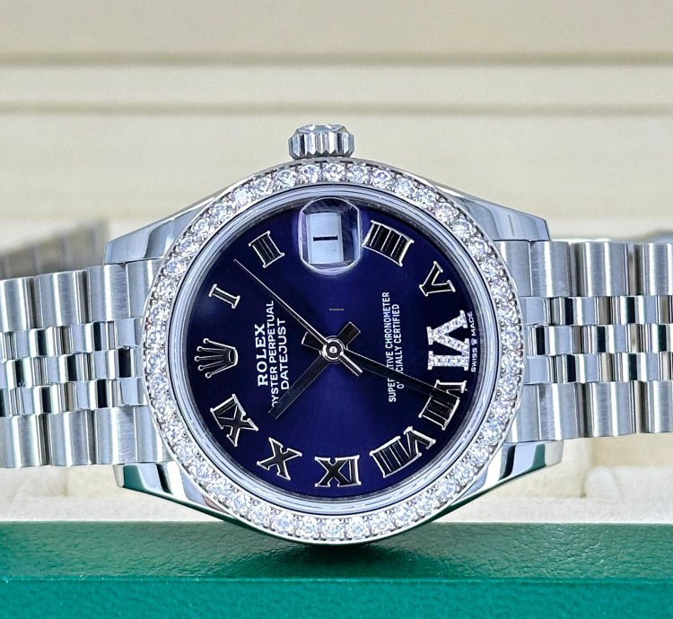 Rolex Datejust 31 31mm Purple Roman Jubilee 278384rbr-0030 Unworn 2024