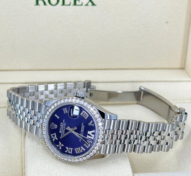 Rolex Datejust 31 31mm Purple Roman Jubilee 278384rbr-0030 Unworn 2024