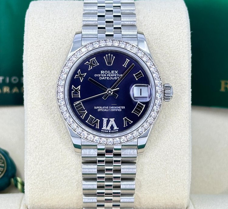Rolex Datejust 31 31mm Purple Roman Jubilee 278384rbr-0030 Unworn 2024