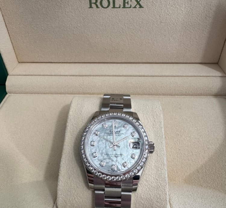 Rolex Datejust 31 31mm Rolex Datejust 31mm Mop Dial Diamond Bezel Markers Oyster