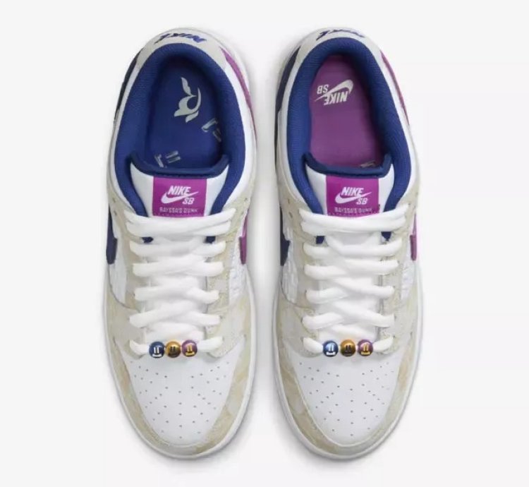 Nike X Rayssa Leal Sb Dunk Low Prm Pure Platinum Vivid Purple Shoes Fz5251-001