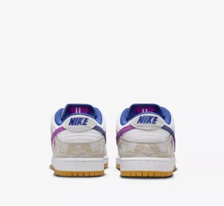 Nike X Rayssa Leal Sb Dunk Low Prm Pure Platinum Vivid Purple Shoes Fz5251-001