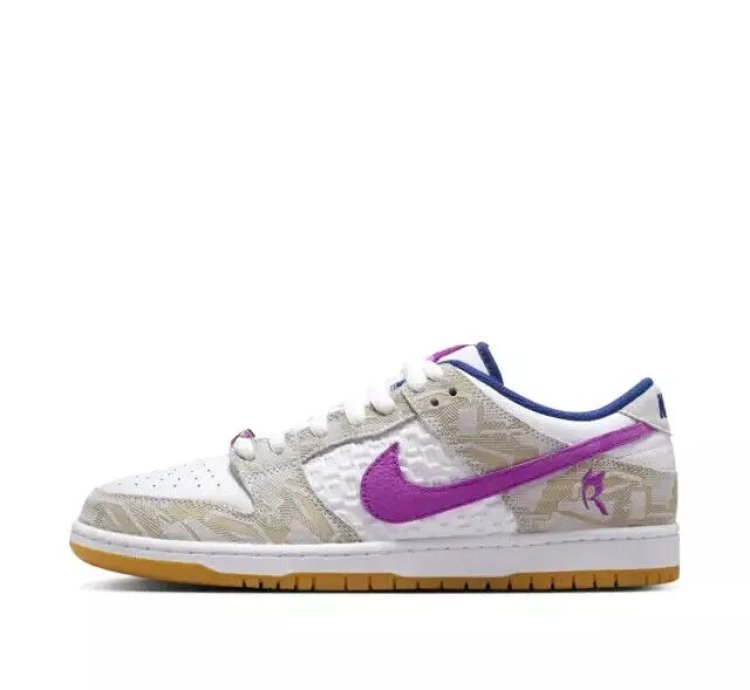 Nike X Rayssa Leal Sb Dunk Low Prm Pure Platinum Vivid Purple Shoes Fz5251-001