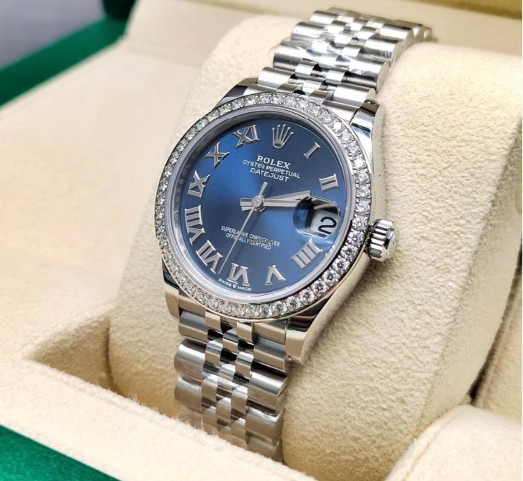 Rolex Datejust 31 Blue Roamn Jub