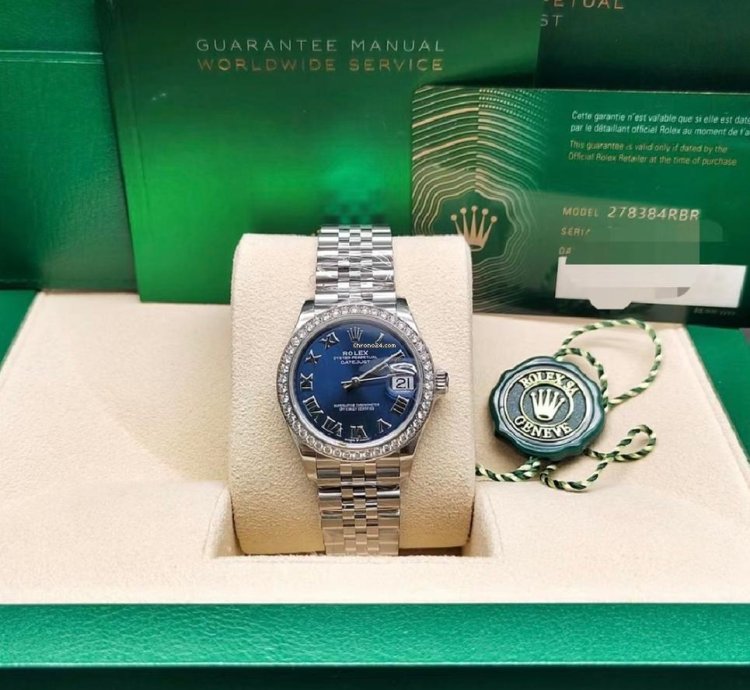 Rolex Datejust 31 Blue Roamn Jub